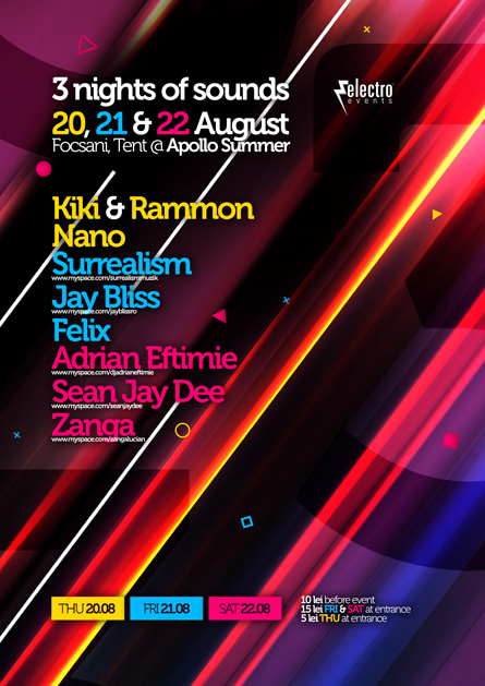 3 nights of sounds apollo summer focsani - jay bliss, surrealism, adian eftimie - electro events