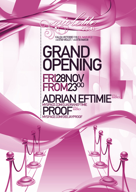 violette opening party - adrian eftimie, proof