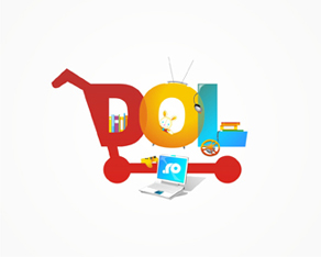  DOL, Diverta online, online, bookshop, books, toys, electronics shop, logo, logos, unused logo design proposal by Alex Tass 