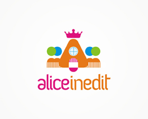  Alice Inedit, pastry, sweets, chocolaterie, special cakes, cakes decoration, special figures, logo, logos, logo design by Alex Tass 
