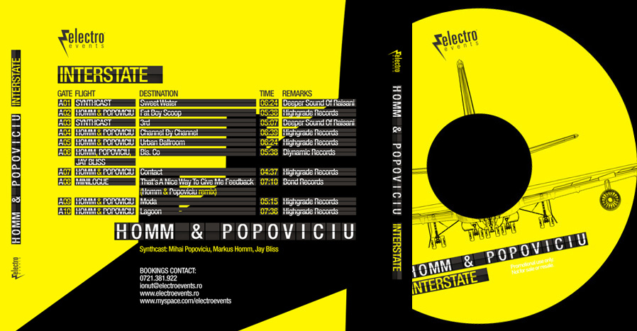 markus homm & mihai popoviciu - interstate back cover & cd