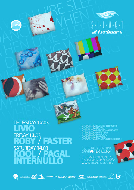silver afterhours - program martie, flyer & poster