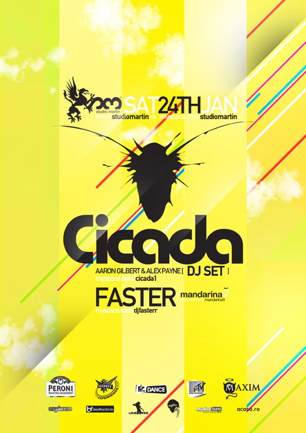 Studio Martin - Cicada, Faster, poster