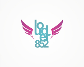  Loud[er]852, Hong Kong, djs, booking, party organizing, agency, logo, logos, logo design by Alex Tass