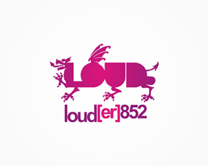 Loud[er]852, Hong Kong, djs, booking, party organizing, agency, logo, logos, logo design by Alex Tass