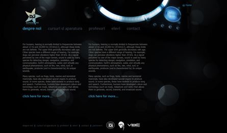 djsuperstar website layout