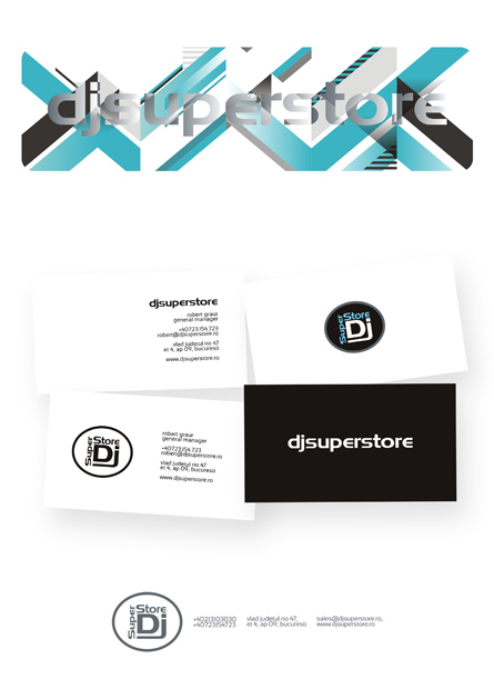 djsuperstore - letterhead & business cards