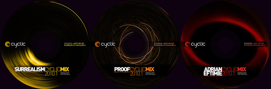 cyclic bookings - promo mixes cds - surrealism, proof, adrian eftimie