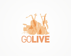 go go live, music instruments, music composing and production tools logo, logos, logo design by Alex Tass 