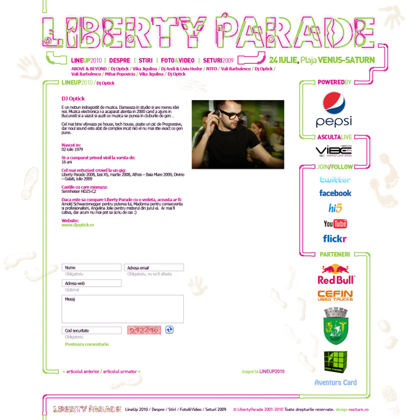 liberty parade 2010 - dj optick