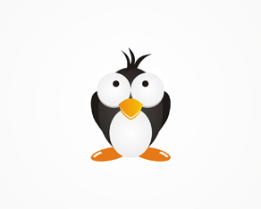 penguin character, mascot, icon, symbol, logo, logos, logo design by Alex Tass 