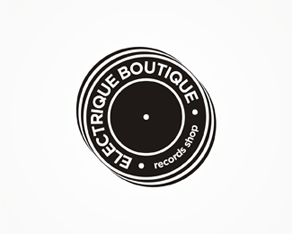 Electrique Boutique - records shop - logo design