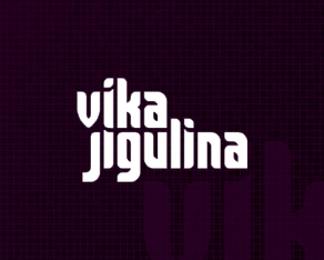 vika jigulina - stereo love - logo design