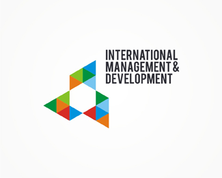 International Management and Development, international, management, development, real estate, housing, geometric, abstract, colorful, logos, logo design by Alex Tass