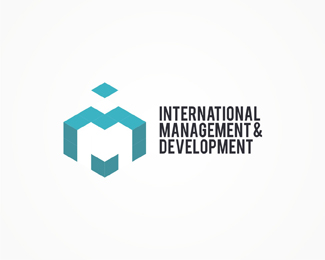 International Management and Development, international, management, development, real estate, housing, geometric, abstract, colorful, logos, logo design by Alex Tass 