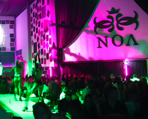 NOA, electronic music, glam, club, lounge, venue, logo, logos, logo design by Alex Tass